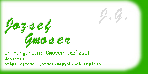 jozsef gmoser business card